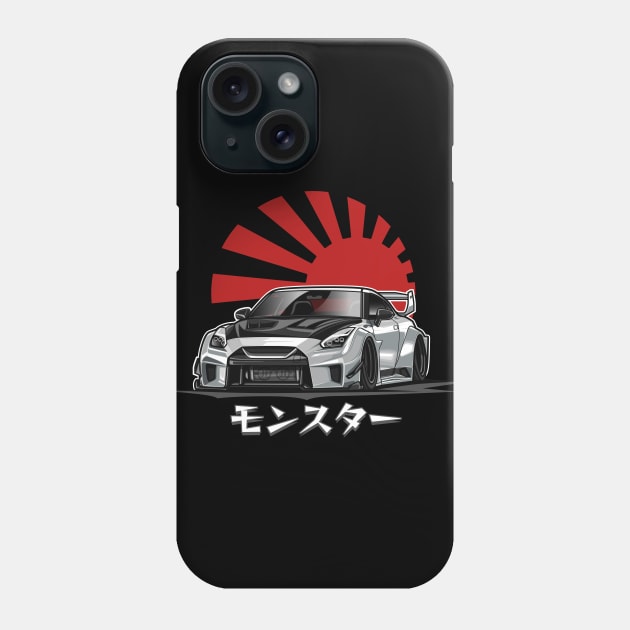 Skyline GTR R35 (White) Phone Case by Jiooji Project