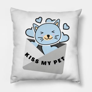 Kiss My Pet Pets Lover Pets Lovers Pillow