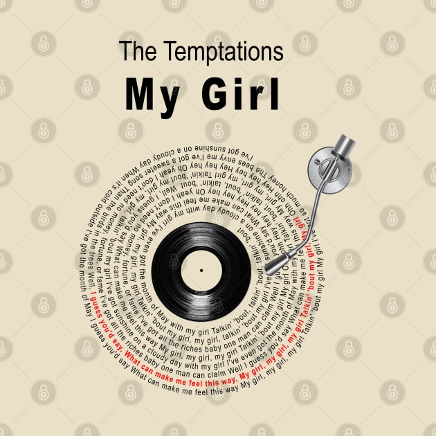 MY GIRL LYRICS ILLUSTRATIONS by Vansa Design