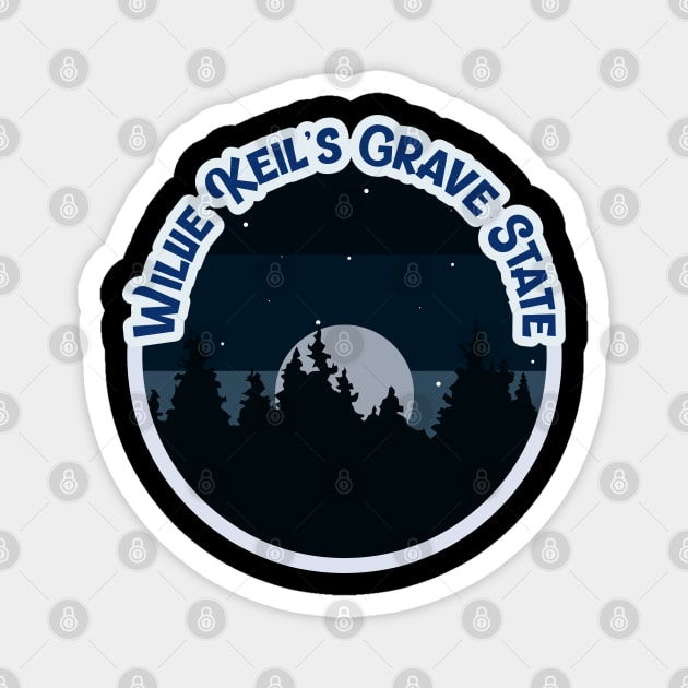 Willie Keil's Grave State Campground Campground Camping Hiking and Backpacking through National Parks, Lakes, Campfires and Outdoors of Washington Magnet by AbsurdStore