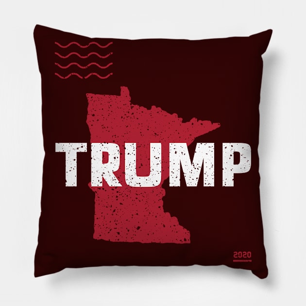 Trump Minnesota 2020 - Red Wave, Red State Pillow by Family Heritage Gifts