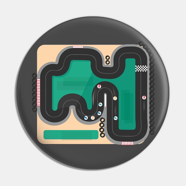 The Marble Race Pin by JFDesign123