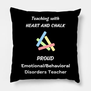 emotional disorder teacher and behavioral disorder teacher gift appreciation design Pillow