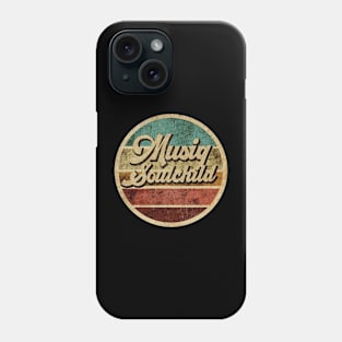 Tanatoraja, circle retro faded Musiq Soulchild Phone Case