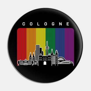 Cologne LGBT Rainbow Flag Pin