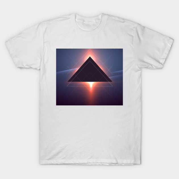 Triangle Abstract Sunset By Createdprototype