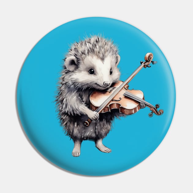 Hedgehog Maestro Pin by TooplesArt