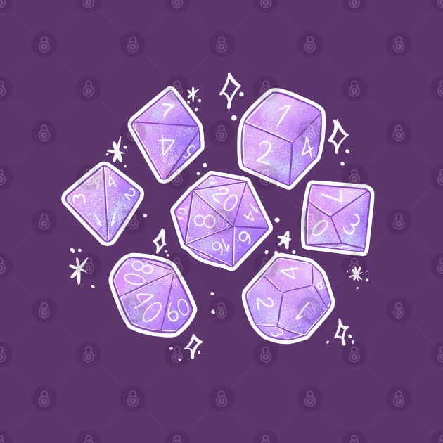 RPG Lilac Dice by ellenent