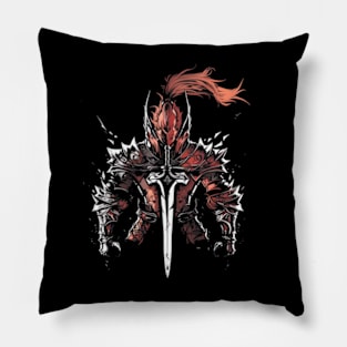 solo leveling igris red armor Pillow