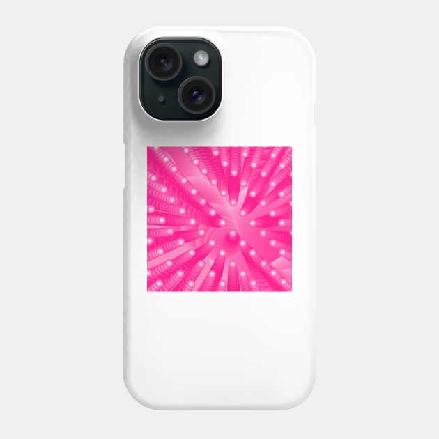 Pink Tentacle Abstract Phone Case by pinkal