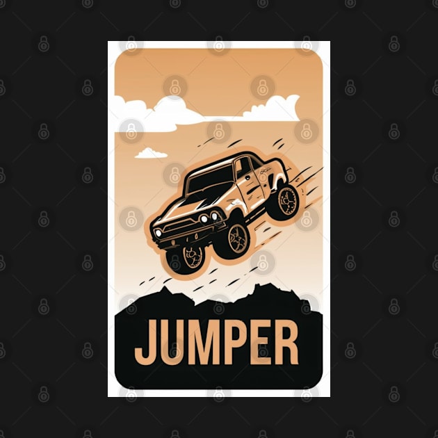 Jumper Racing Car Digital Art by Abeer Ahmad