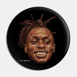 Xavier Worthy Kansas City Portrait Pin