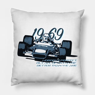 1969 Jack Stewart Formula Car Pillow