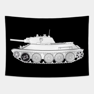 T-34-76 of the 1940 model with the L-11 cannon. USSR Tank Tapestry
