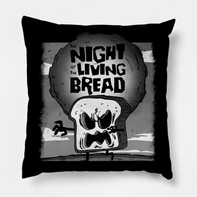 Night of the Living Bread Pillow by Gasometer Studio