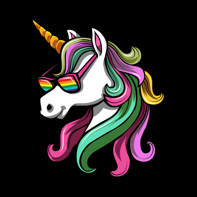 Gay Pride Unicorn by IPRINT