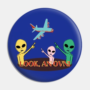 look, an ovni alien Pin