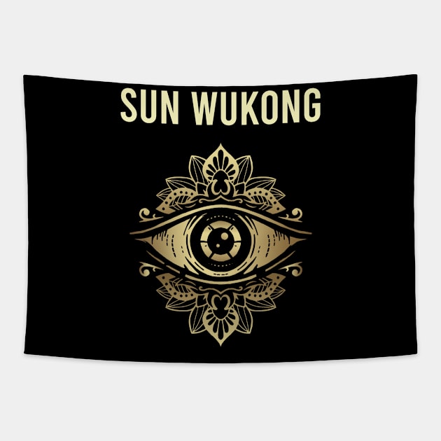 Sun Wukong Watching Tapestry by symptomovertake