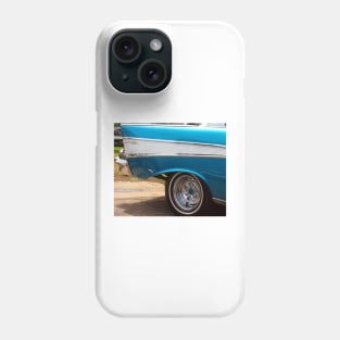 Chevrolet Blue and White Classic Bel Air Muscle Car Phone Case