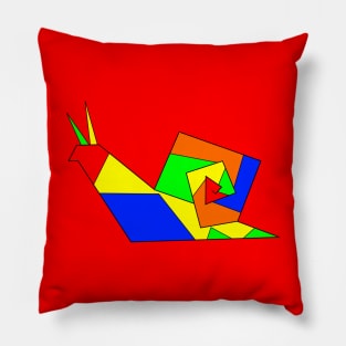 Multi Square Snail Boy Brian Pillow