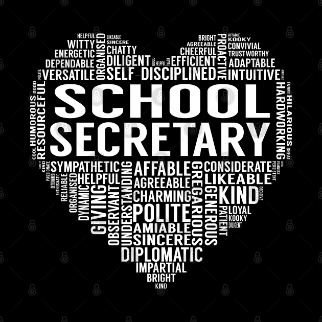 School Secretary Heart by LotusTee