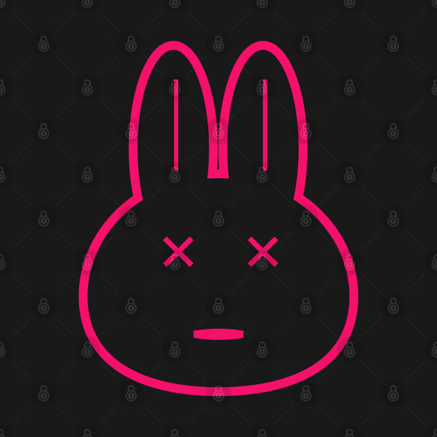 Rabbit In Strange Mood Pink Color by ulunkz