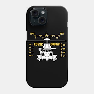 Helicopter AS532 Cougar Phone Case