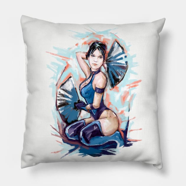 Kitana Mortal Kombat Pillow by ZhurkoSerg