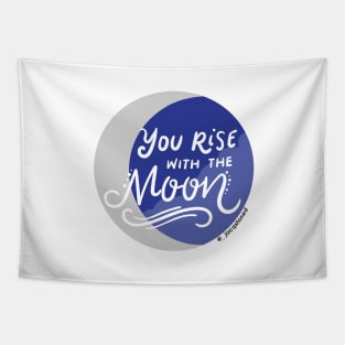 "You rise with the moon" Avatar the Last Airbender Quote Tapestry