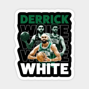 retro derrick white Magnet