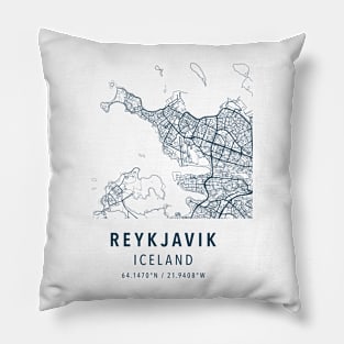 reykjavik simple map Pillow