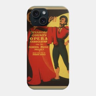 Carmen Revived: A Vintage Poster Tribute Phone Case