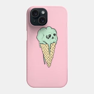 Ice cream skull Phone Case