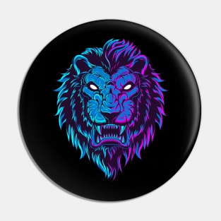 Lion Glow In The Dark Pin