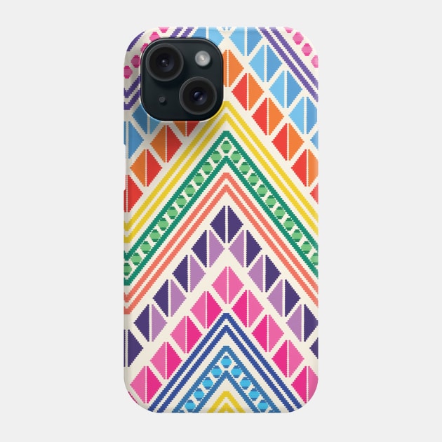 Colorful Embroidery Pattern Phone Case by Akbaly