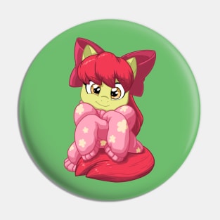 Apple Bloom in a Sweater Pin