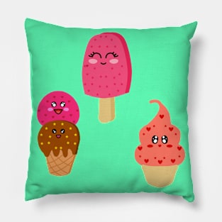 Cute Pretty Ice Cream Combo Pillow