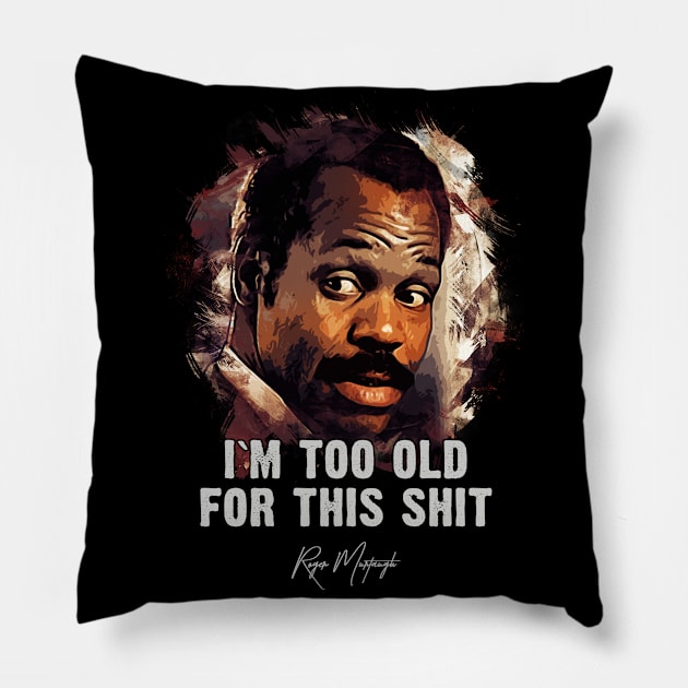 Danny Glover as Roger Murtaugh Pillow by Naumovski