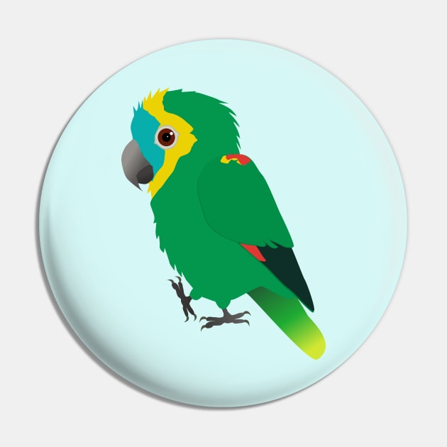 Turquoise-fronted amazon digital vector illustration Pin by Bwiselizzy