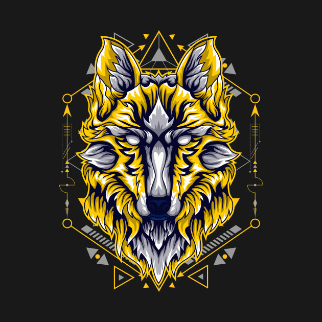 wolf vintage classic retro by SHINIGAMII