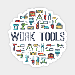 Work Tools Concept Magnet