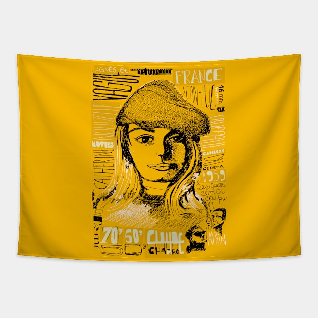 Nouvelle Vague Tapestry by ecrimaga