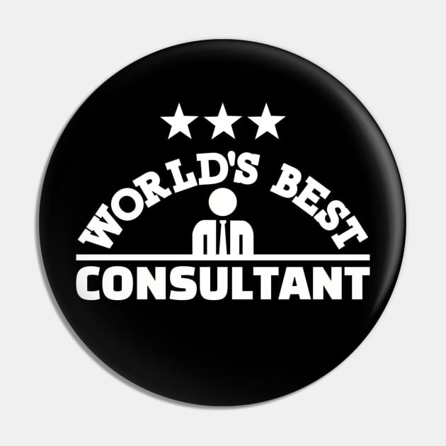 World's best Consultant Pin by Designzz