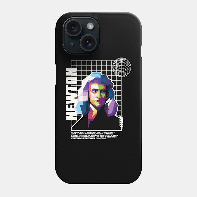 Isaac Newton Phone Case by WPAP46