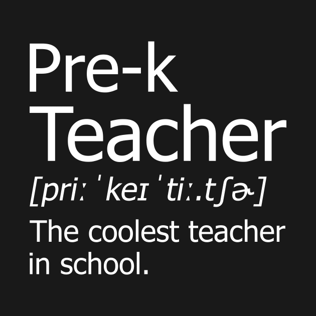 Pre-k Teacher Meaning Awesome Definition Classic by hardyhtud