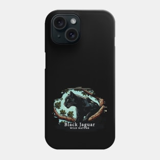 Black Jaguar - WILD NATURE - JAGUAR -16 Phone Case