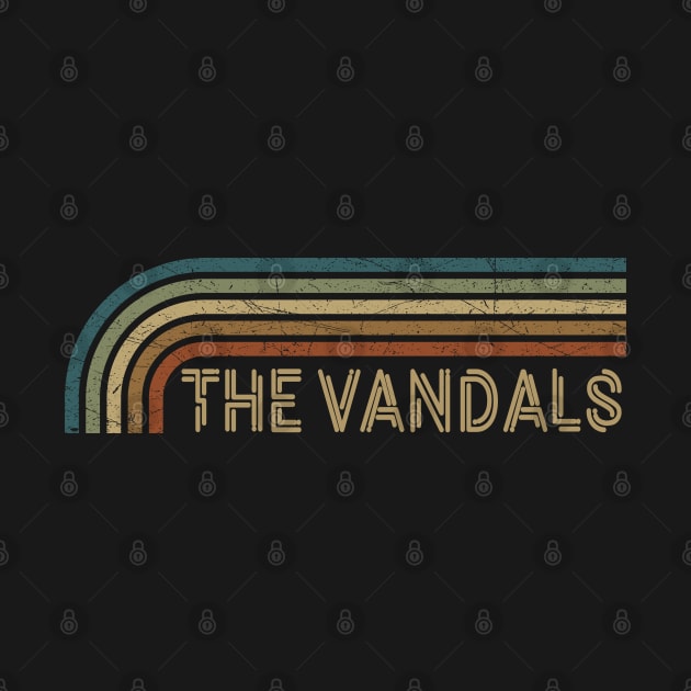 The Vandals Retro Stripes by paintallday