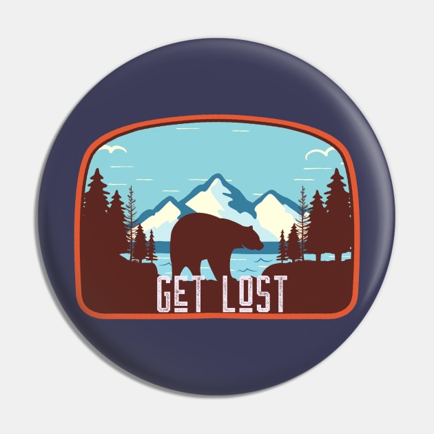 Get Lost to the Wilderness Pin by Eva Wolf