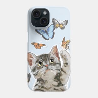 Butterfly Cat Phone Case