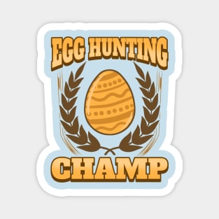 Easter Egg Hunting Champion Easter Floral Egg Hunter Magnet